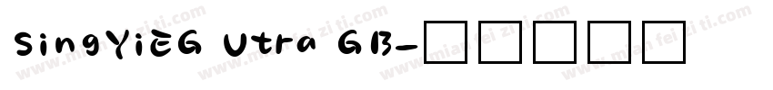 SingYiEG Utra GB字体转换